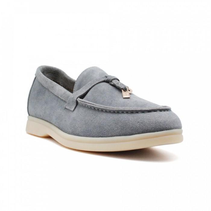 Лоферы Loro Piana Summer Walk Charms Grey