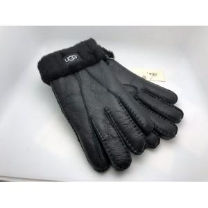 Перчатки мужские кожаные UGG Men Gloves Черные