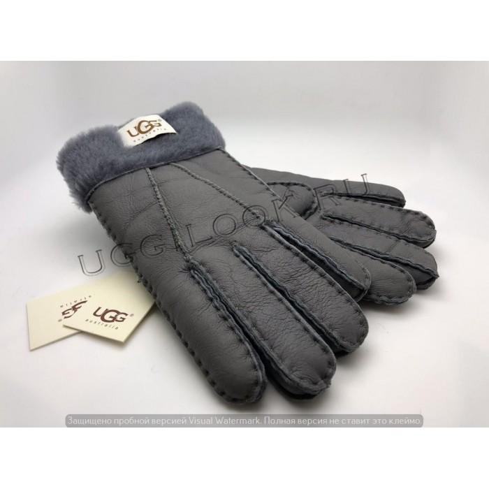 UGG Ladies Gloves Gray Metallic