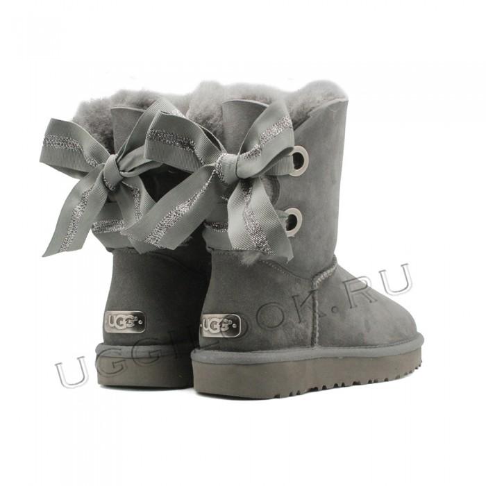 Bailey Bow Customizable Grey