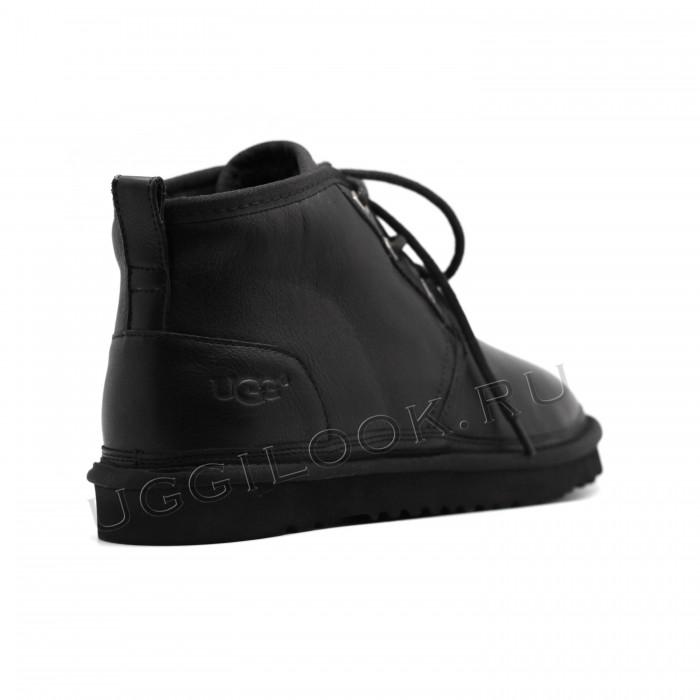 Neumel Boot for Men Leather Black