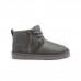 Neumel Zip Boot for Men Leather Grey