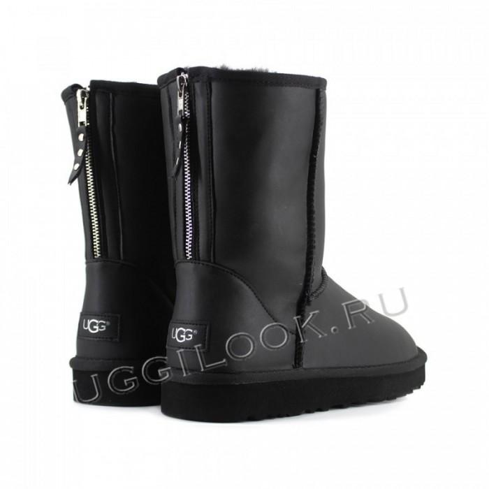 UGG Leather One Zip Black