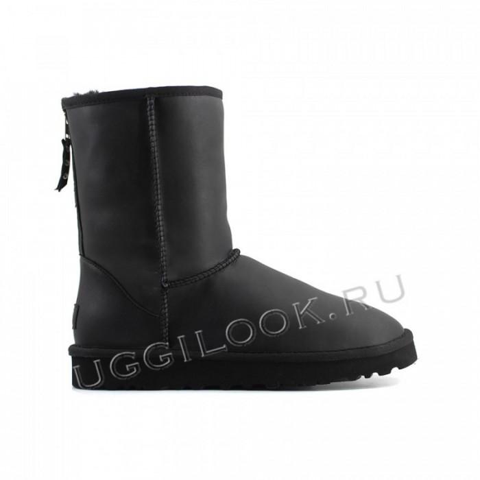 UGG Leather One Zip Black