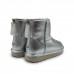 UGG Mini Logo Zip Shine Silver