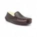 Ascot Slipper Leather Chocolate