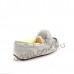 Dakota Pom Pom Slipper Light Grey