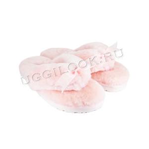 Меховые вьетнамки Fluff Flip Flop Light Pink