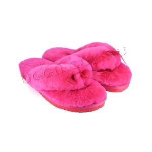 Меховые вьетнамки Fluff Flip Flop Fuchsia