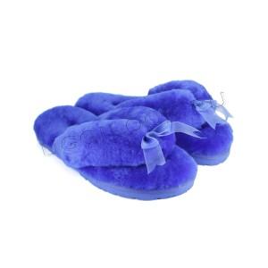 Меховые вьетнамки Fluff Flip Flop Blue