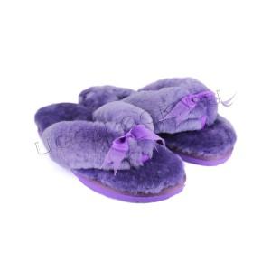 Меховые вьетнамки Fluff Flip Flop Purple