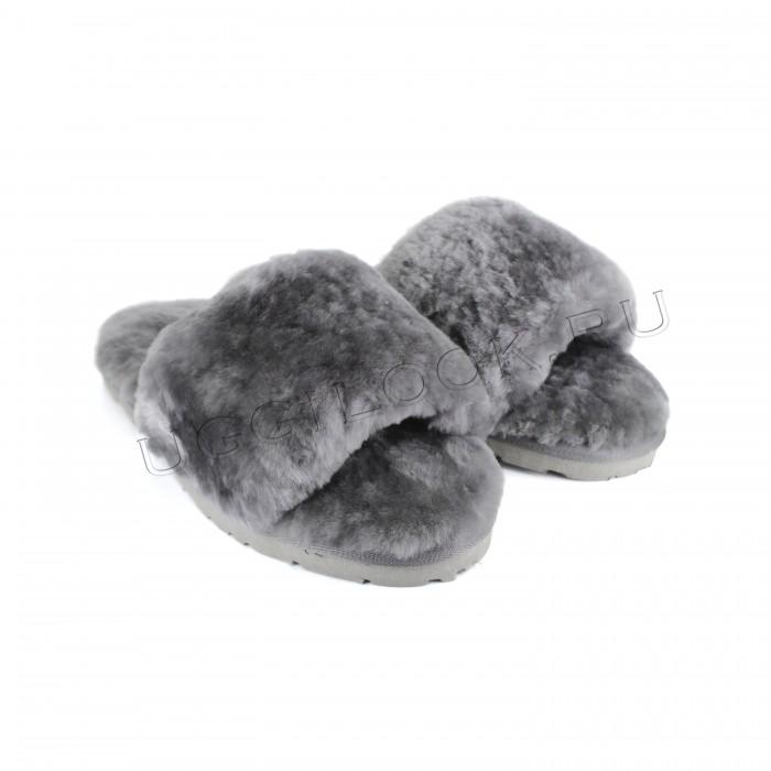 Fluff Slides Slipper Grey