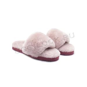 Женские меховые тапочки Fluff Slides Pink