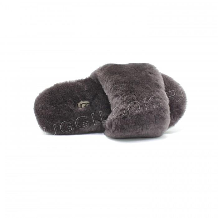 Fluff Slides Slipper Chocolate